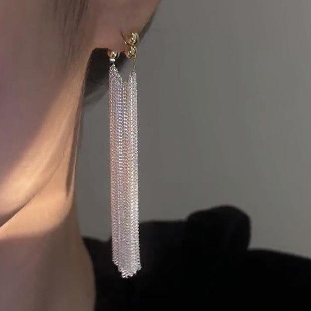 Galaxy Waterfall Tassel Earrings