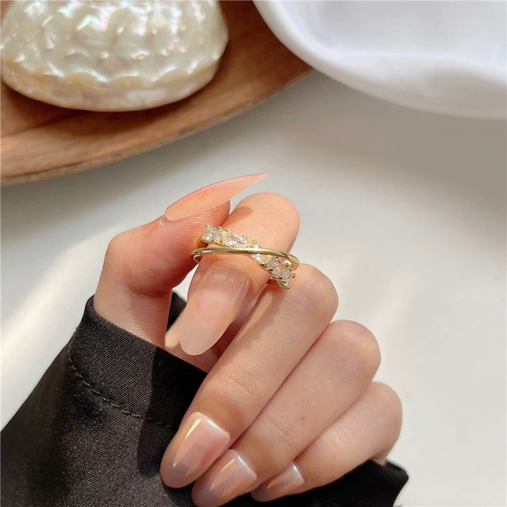 Adjustable Ring With Zirconia