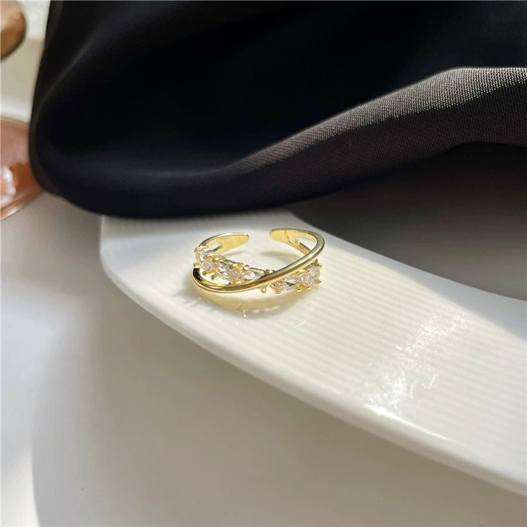 Adjustable Ring With Zirconia