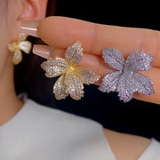 Full Diamond Lily Earrings