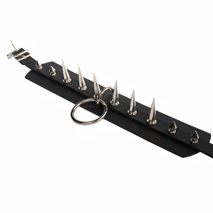 Women's Punk Exaggerated Rivet Choker