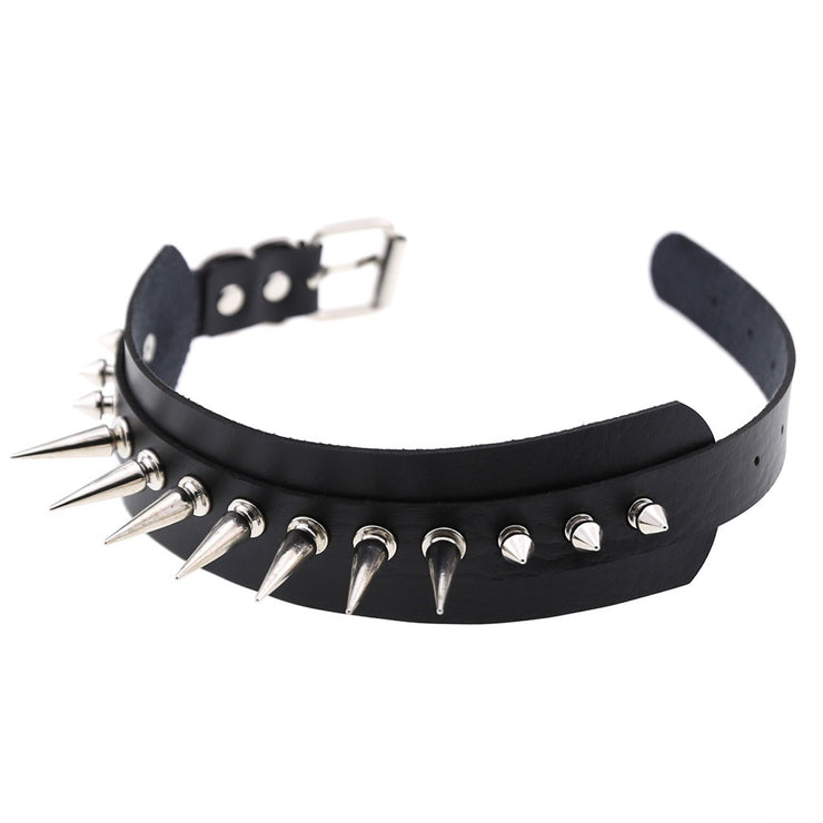 Women's Punk Long Rivets Chokers