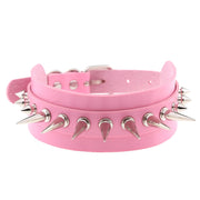 Women's Punk Long Rivets Chokers