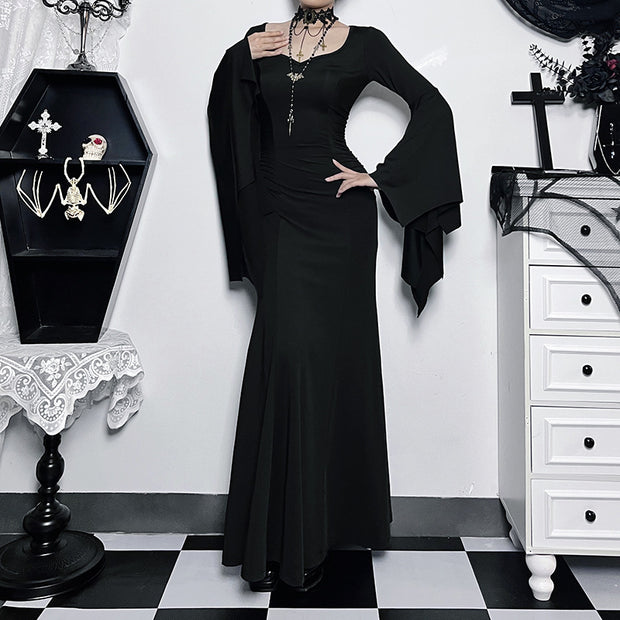 Women's Gothic Sexy Bat Sleeve Dresses