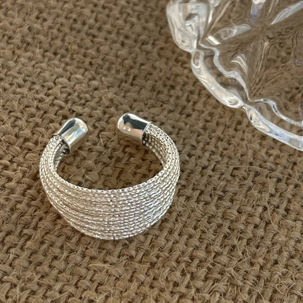 Sterling Silver Multi Wire Adjustable Ring