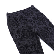 Women's Gothic Sexy Slim Printed Lace Flared Pants