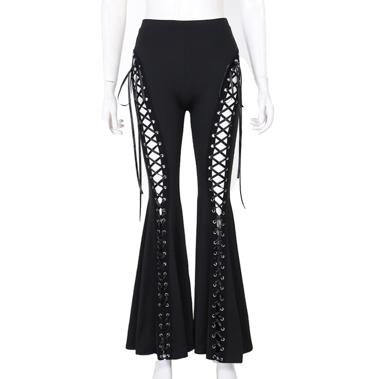 Women's Diablo Style Strappy Flared Pants