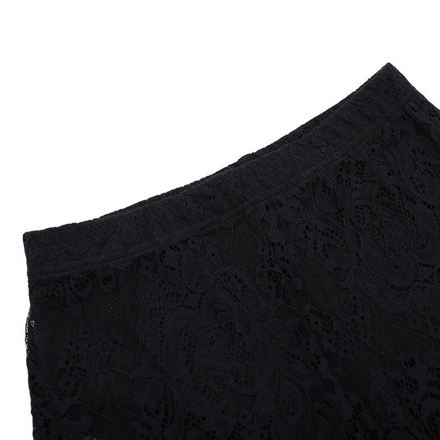 Women's Gothic Sexy Lace Flared Pants