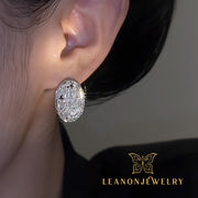 Oval Zirconia Earrings