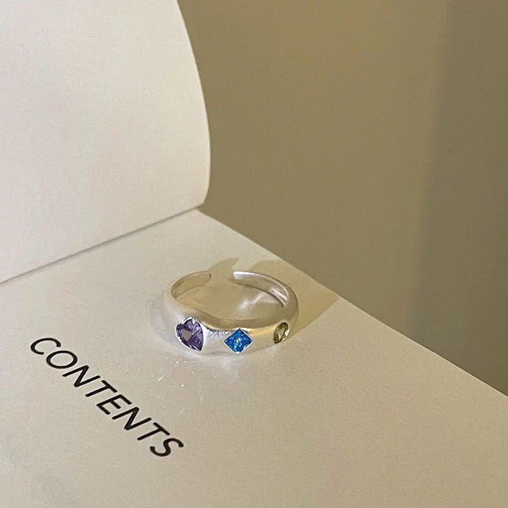 Colored zirconia ring