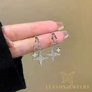 Sterling Silver Little Star Earrings