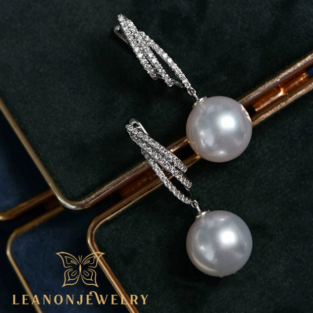 Pearl Double C Earrings