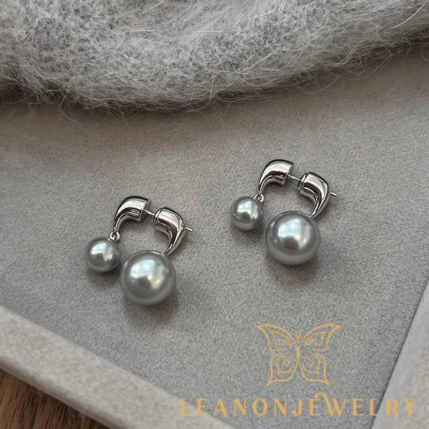 Simple Size Pearl Earrings