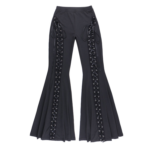 Women's Diablo Style Strappy Flared Pants