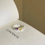 Colored zirconia ring