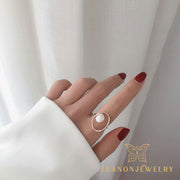 Simple Pearl Bead Wrap Ring