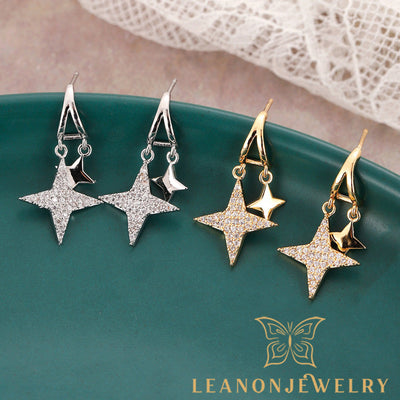 Sterling Silver Little Star Earrings