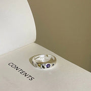 Colored zirconia ring