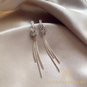 Rope Knot Tassel Earrings