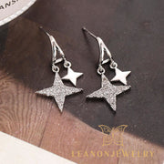 Sterling Silver Little Star Earrings