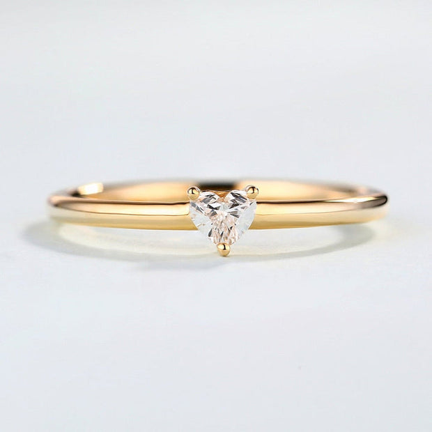 Small Love' Crystal Heart Ring