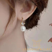 Pearl and Zirconia Earrings