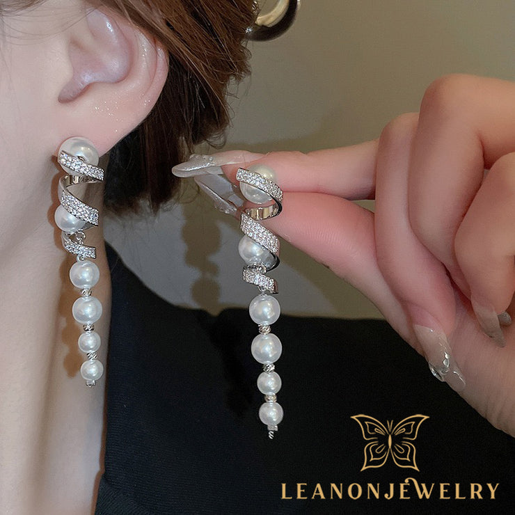 Spinning Pearl Earrings