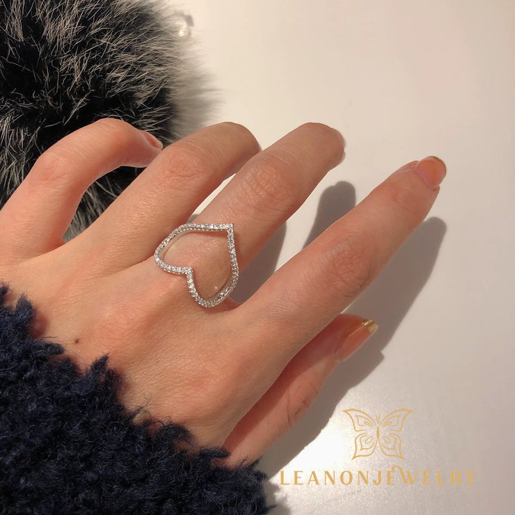 Love Wisp Diamond Adjustable Ring