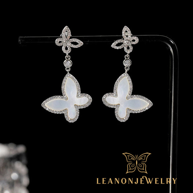 Mother of pearl Butterfly Earrings