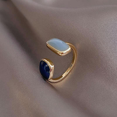 Simple Sapphire Adjustable Ring