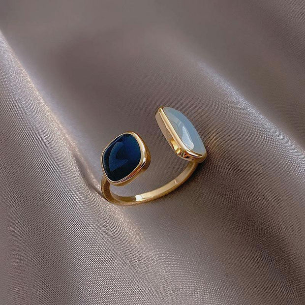 Simple Sapphire Adjustable Ring