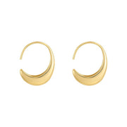 Water drop hoop earrings