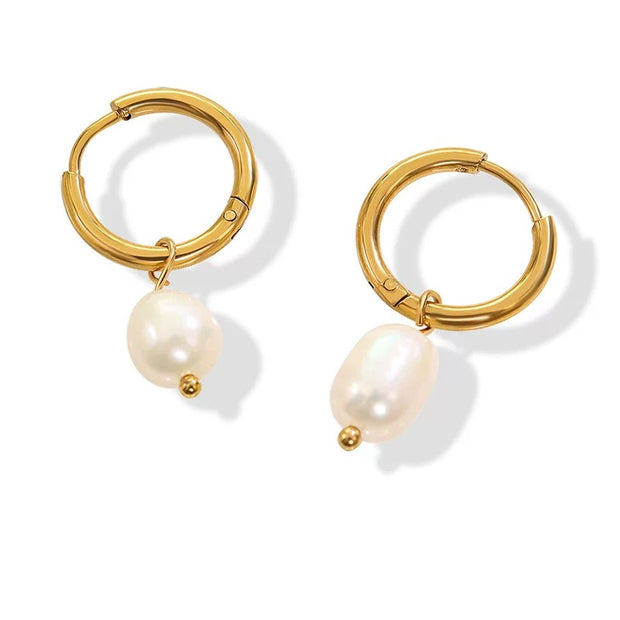 Lrregular Freshwater Pearl Earrings