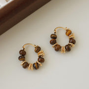 Tiger's Eye Merad Earrings