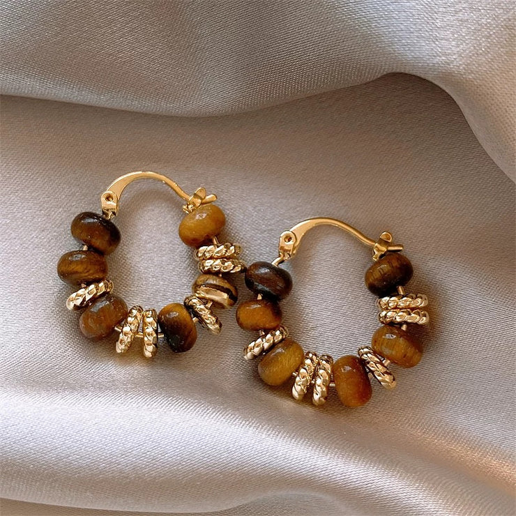 Tiger's Eye Merad Earrings