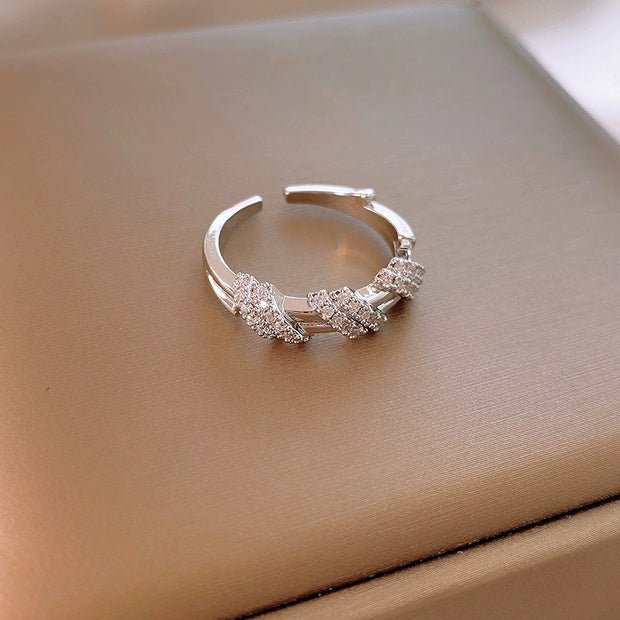 Twisted Zirconia Ring