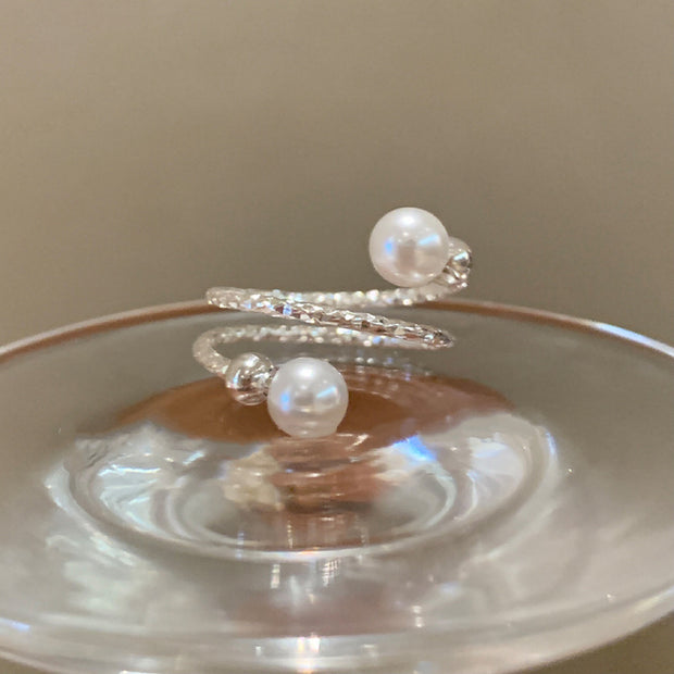 Vintage Pearl Adjustable Ring