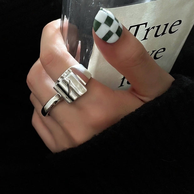 Pleated Square Ring