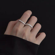 Sterling Silver Frosted Ring