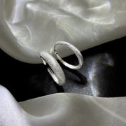 Sterling Silver Frosted Ring