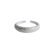 Sterling Silver Frosted Ring