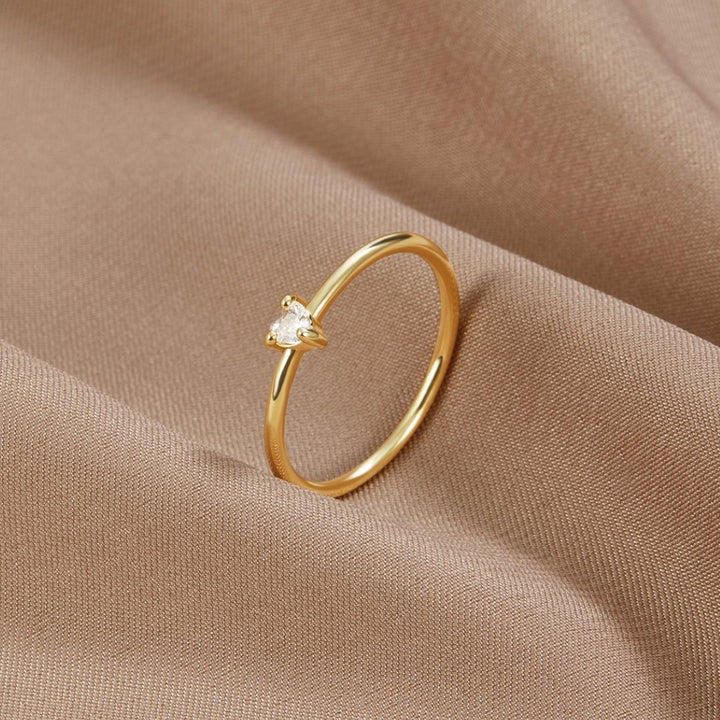 Small Love' Crystal Heart Ring