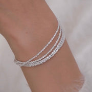 Multi-Layered Sterling Silver Bracelet