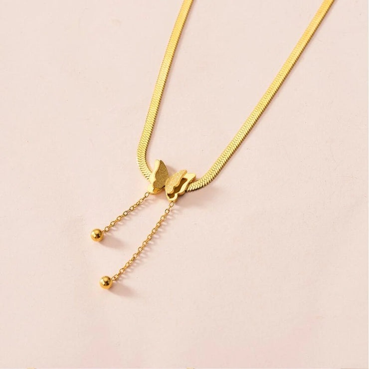 Gold Butterfly Necklace