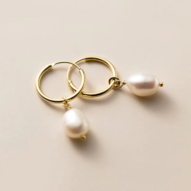 Lrregular Freshwater Pearl Earrings