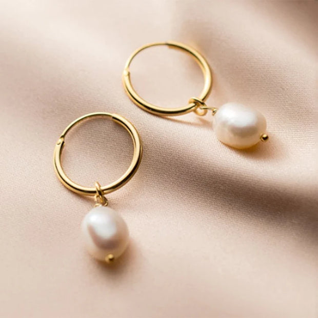 Lrregular Freshwater Pearl Earrings