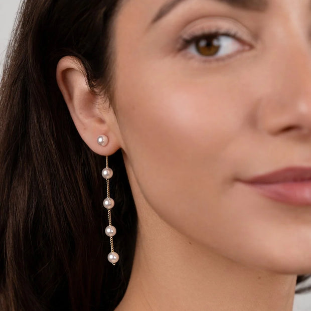 Dangling Pearl Earrings