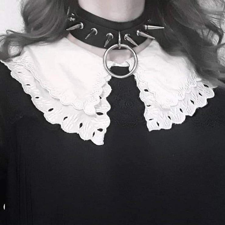 Women's Punk Exaggerated Rivet Choker